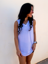 Load image into Gallery viewer, Soft, versatile and timeless white v-neck tank top perfect for an active lifestyle.