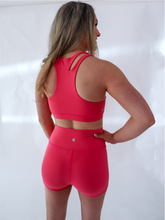Load image into Gallery viewer, Pink Vanity shorts have an extra supportive high waist with a v-cut front.